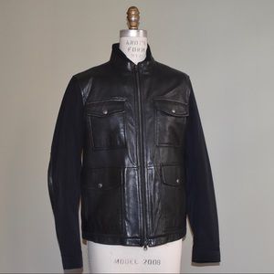 Vintage BR Hybrid Leather RACER Jacket Size Medium